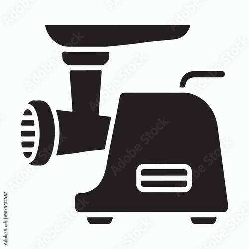 Classic Meat Grinder Solid Icon Cooking Tool