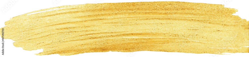 Fototapeta premium Golden Abstract Brush Stroke Texture Background