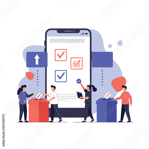 Online voting system for modern elections promoting civic engagement and transparency