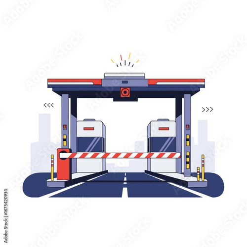 Automated toll collection system for efficient roadway traffic management and revenue generation