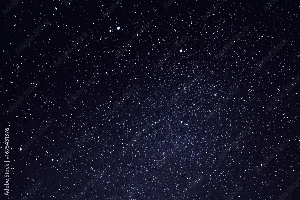 Fototapeta premium Starry night sky, dense with twinkling stars
