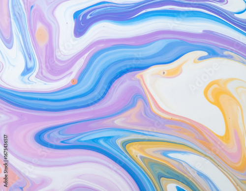 Abstract painting fluid color design
