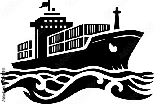 Ship and marine boat set water transport symbol. vessels for travel and transportation set of ship at sea, sail boats, yacht, passenger craft, cruiser and cargo ships Warship navy silhouettes set