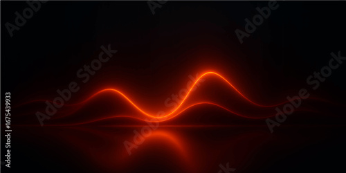 Abstract fiery orange glow with flowing lines and glowing motion
