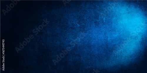 Dark blue grunge textured wall surface