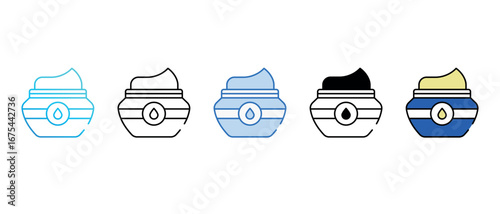 Moisturizer icon design with white background stock illustration