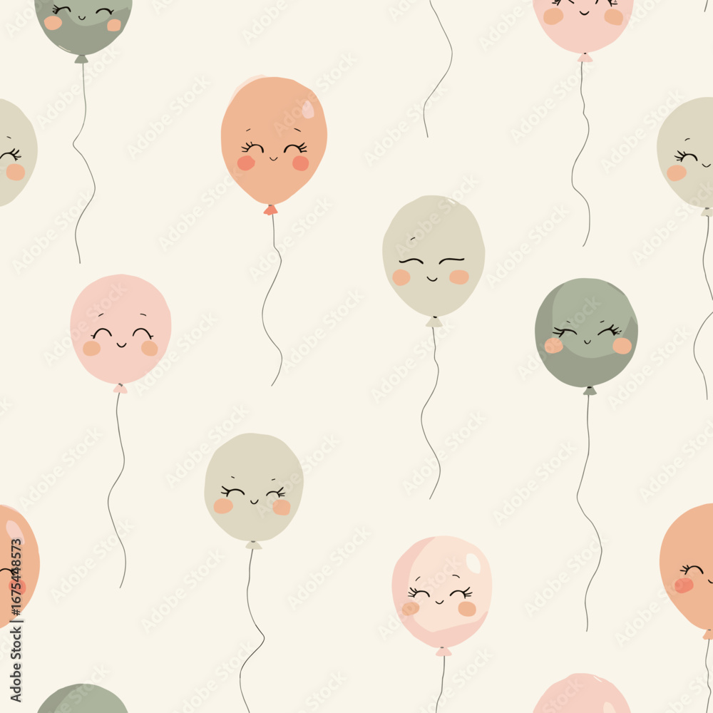 Naklejka premium happy birthday, birthday celebration, balloon party, birthday pattern, colorful balloons, birthday decorations, birthday design, festive balloons, party balloons, balloon pattern, cheerful birthday, p