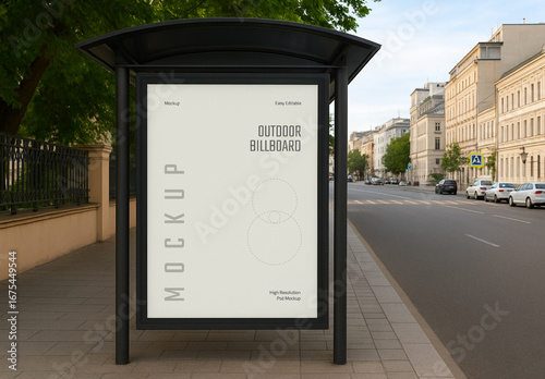 Outdoor Billboard Mockup with Generative AI