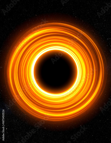Black hole ring in space