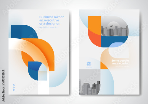 Template vector design for Brochure, AnnualReport, Magazine, Poster, Corporate Presentation, Portfolio, Flyer, infographic, layout modern size A4, Front and back, Easy to use and edit.