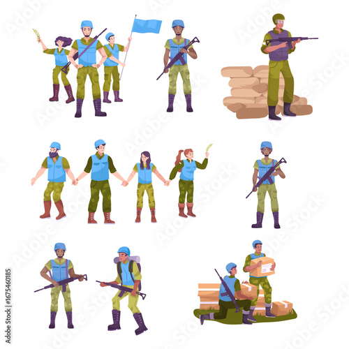 Set Peacekeepers Diverse Soldiers in Humanitarian Aid