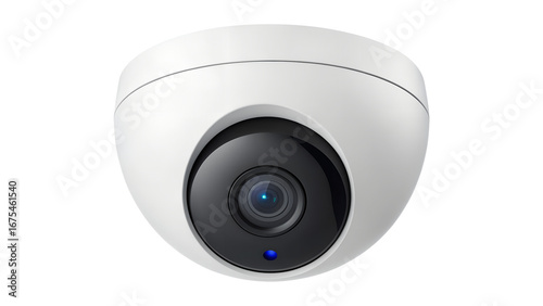 Modern Wireless Security Camera Isolated on Transparent Background Smart Home Device