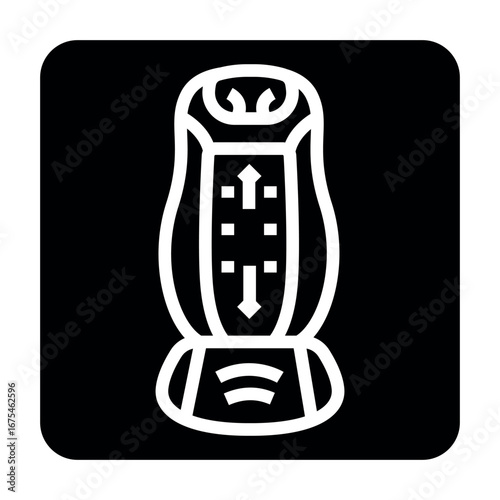 smart back massager color flat icon for digital and print projects.  Minimal clean icons for apps and websites.