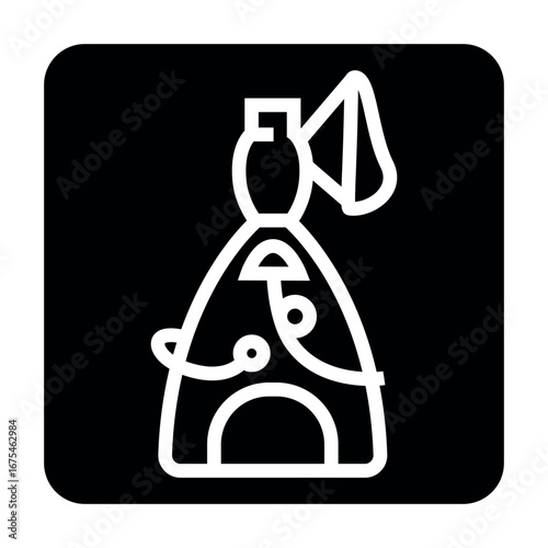 smart inhaler color flat icon for digital and print projects.  Minimal clean icons for apps and websites.
