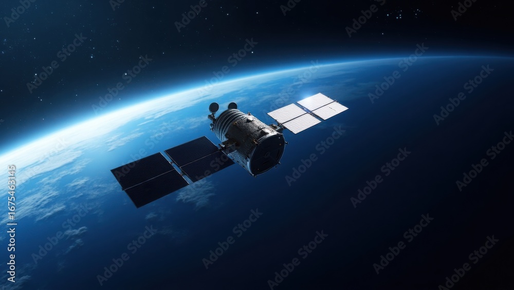 Obraz premium space shuttle launch, satellite and earth, satellite dish on the earth, satellite in space, satellite dish on the earth, 