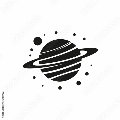 Exoplanet illustration depicts a celestial ringed body, creating a stunning silhouette