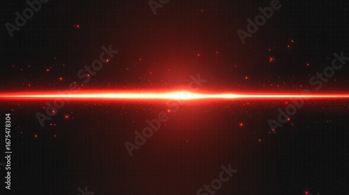 Striking Red Laser Beam Effect Overlay on a Dark Gridded Background
