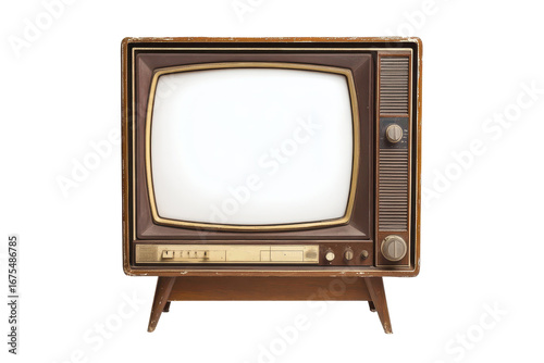 Vintage retro television set showcasing classic design and nostalgia, highlighting craftsmanship from an earlier era with gigapixel clarity