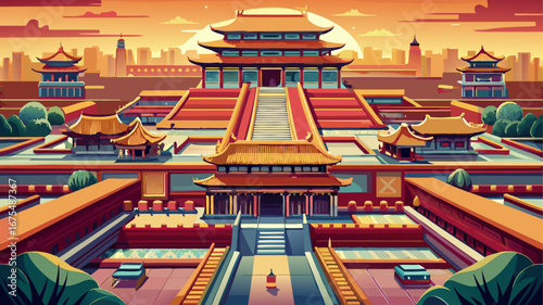 Forbidden City, China
Crimson walls and golden roofs stretch endlessly, intricate courtyards unfolding with majestic precision, showcasing imperial artistry and timeless heritage at the heart of Beiji