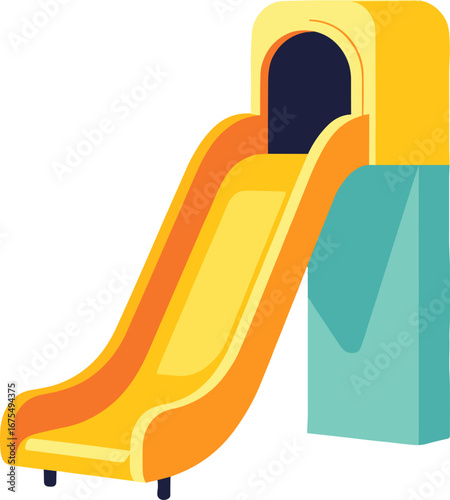 Children Playground Slide Equipment Outdoor Fun Activity