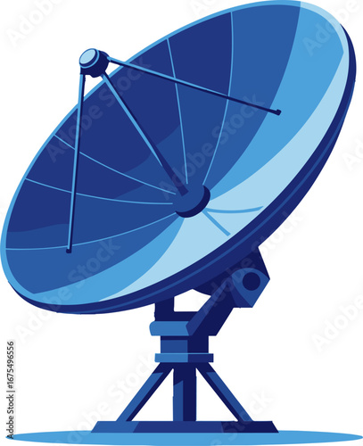 Large Satellite Dish Antenna Communication Signal Receiver