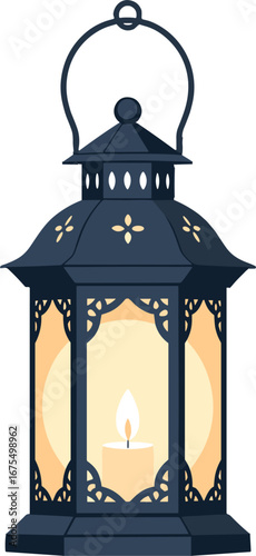 Decorative Vintage Candle Lantern Warm Light Home Decor