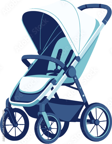 Baby Stroller with Canopy Infant Pram for Newborn Transport