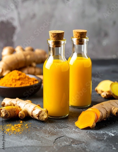 Golden Turmeric Ginger Elixir Homemade Wellness Shot