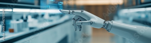 Wallpaper Mural Robot Hand Interface Futuristic Tech, Automation ,Robotics Torontodigital.ca