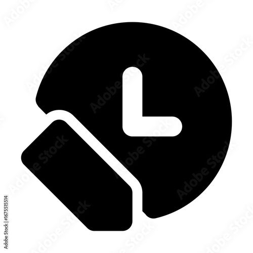 Clock Edit Icon  Filled