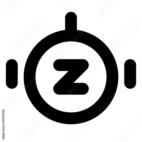 Alarm Snooze Icon Outline
