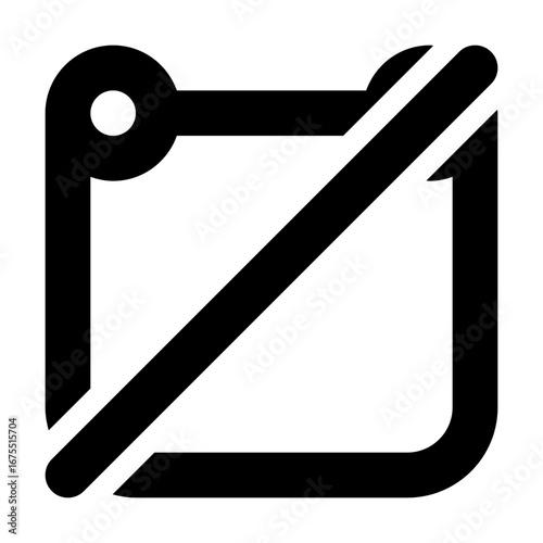 Calendar Off Icon Outline