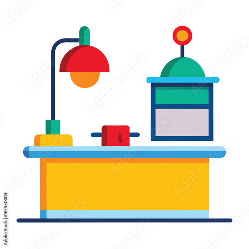 Reception Vector Icon on White Background


