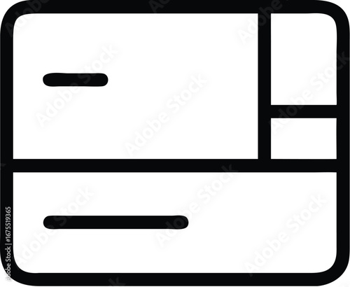 Credit Card Chip Icon technology finance