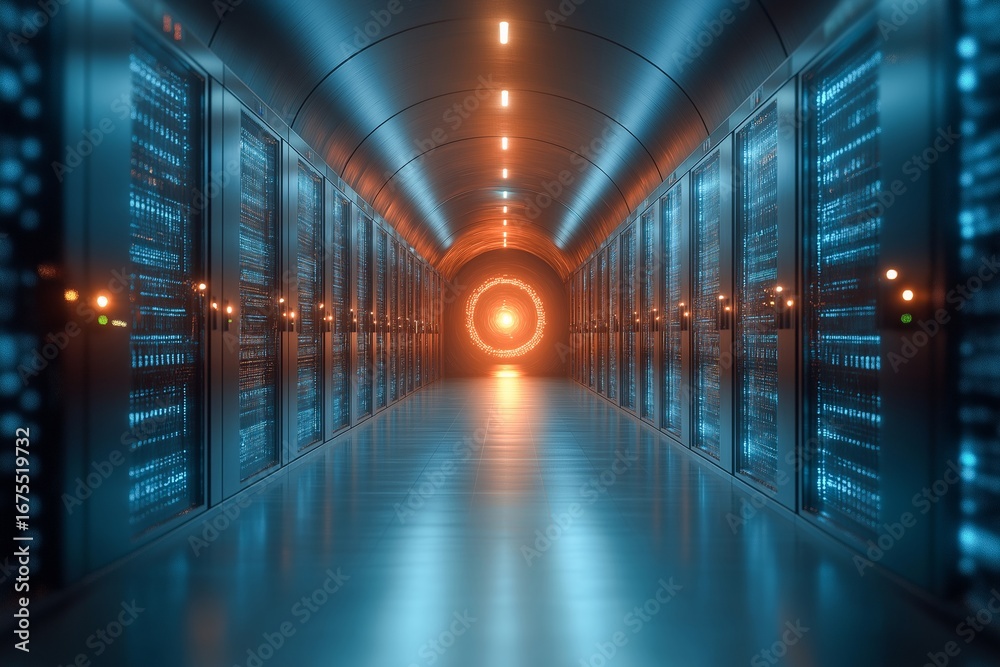 Fototapeta premium Data Center Computer Internet Information Technology