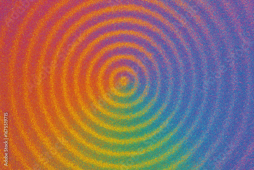 波紋模様の抽象背景　キラキラ　虹色