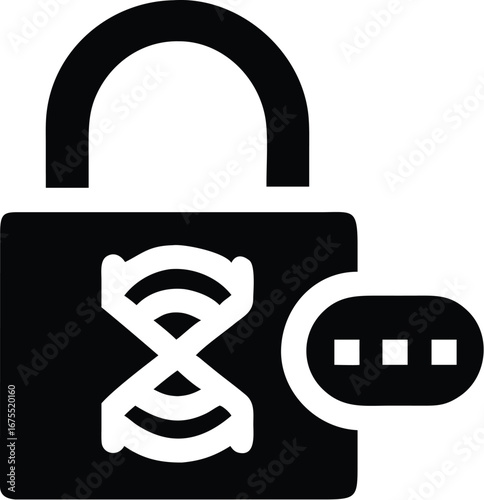 Padlock D N A Strand Symbol helix genetic