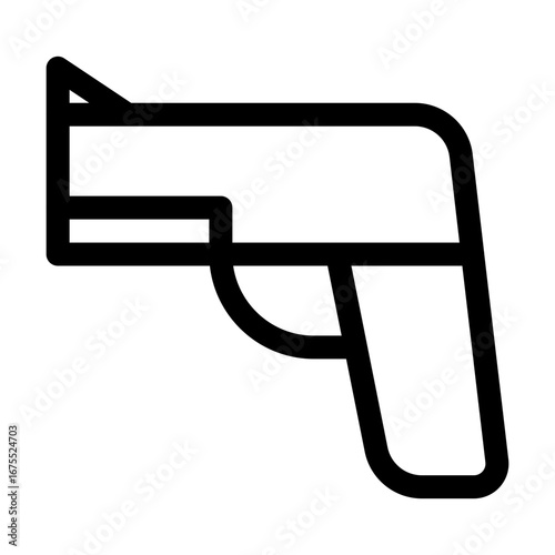 Pistol Outline Icon