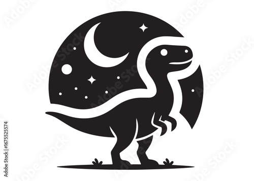 dinosaur logo silhouette vector, dinosaur logo vector silhouette illustration, tyrannosaurus rex silhouette logo vector, powerful predator dinosaur logo silhouette vector on white background.