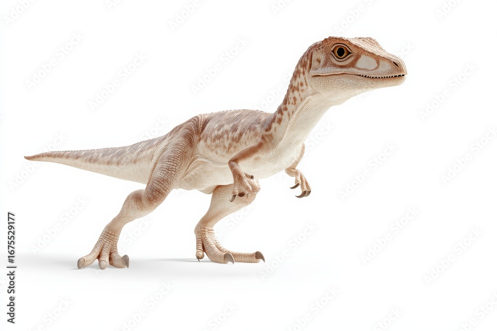 Naklejka premium Realistic dinosaur rendering for educational and display purposes