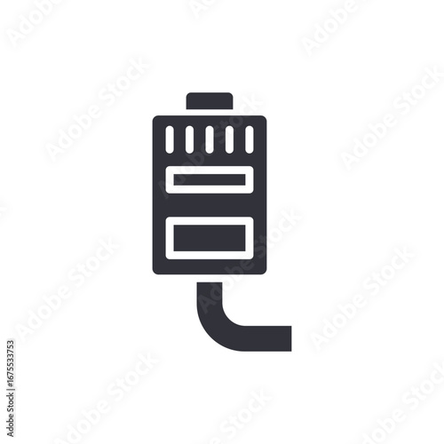 Isolated Water Heater Glyph With Visible Piping And Detailed Construction Elements