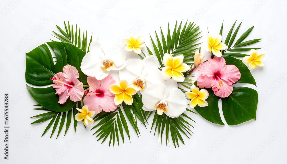 Obraz premium Tropical flower arrangement