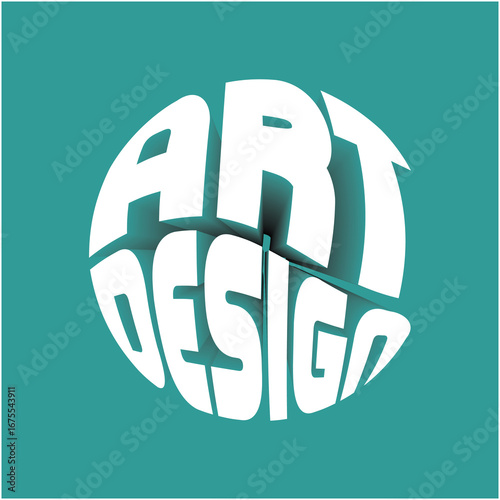 The design is a circular logo with 