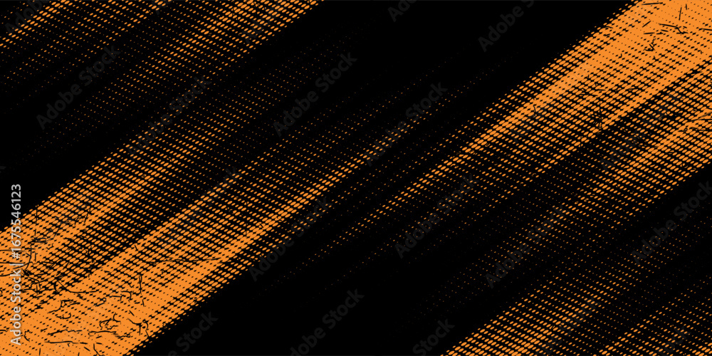 Fototapeta premium orange black brush Car sticker wrap pattern banner abstract sporty lines black orange color combination grunge brush pattern racing motorsport design.