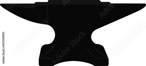 Classic blacksmith anvil isolated on industry tool vector