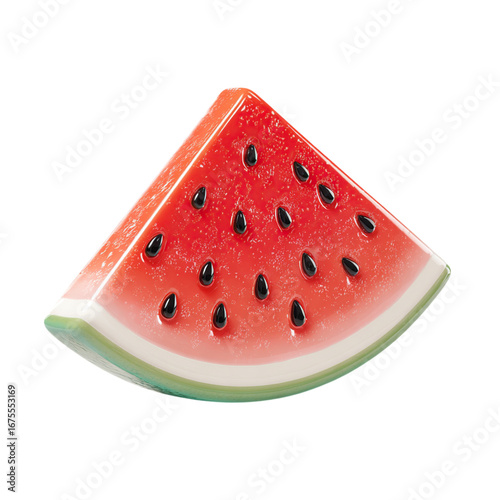 Juicy Watermelon Slice with Summer Fruit, and Food. (1)