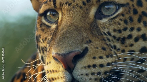 close up of a leopard