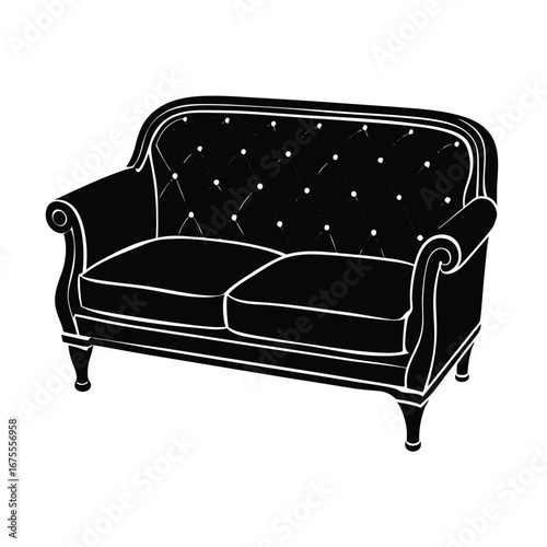 Find the perfect black tufted loveseat sofa for your home living room furniture decor ideas