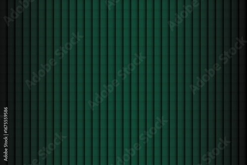 Abstract dark green presentation background | Futuristic seminar background | Modern line stripes seamless pattern with glowing light effect | Geometric box vector illustration