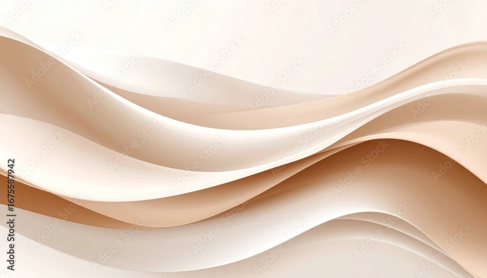 Obraz premium Abstract fluid brown waves background Modern design.
